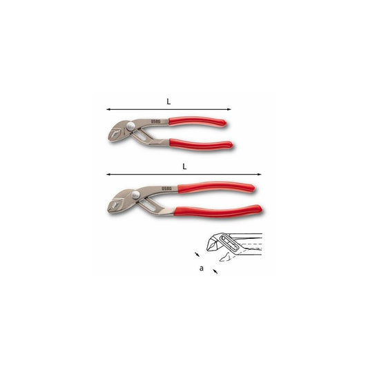 01780102 - usag 178n adjustable pliers with overlapping hinge