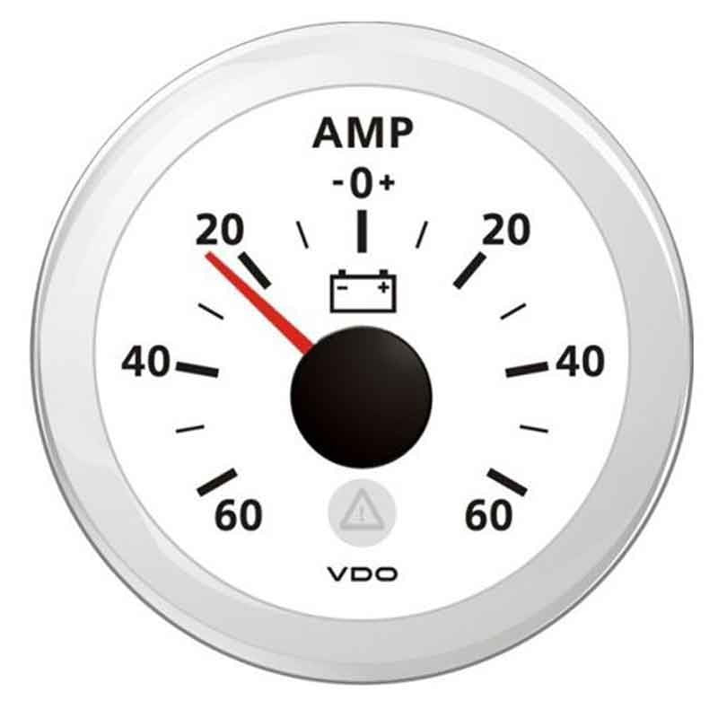 Vdo amperometro bianco -60/+60 a a2c59512330