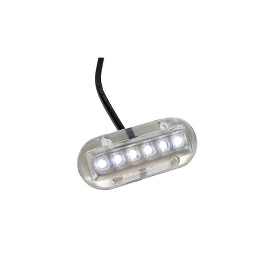 Luce subacquea a 6 led bianchi