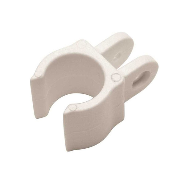 Plastic clip attachment for canopies