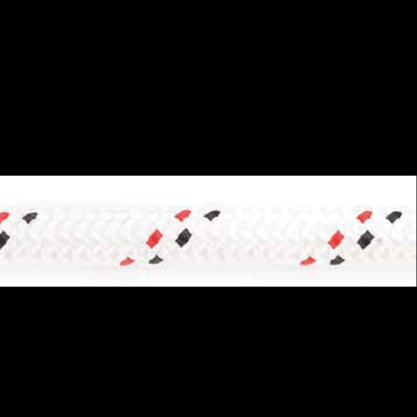 10 mm sinking white braided rope, breaking load 900 kg