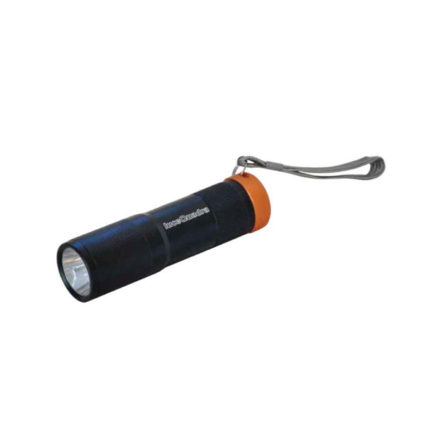 Cfg 1w black LED battery-powered aluminum flashlight