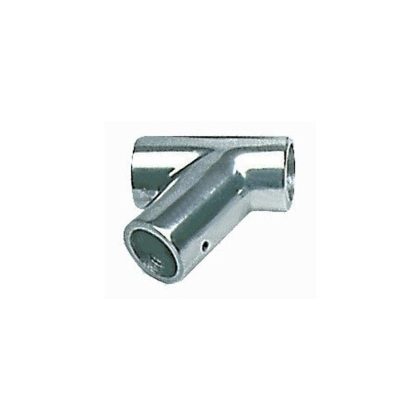 Aluminum inclined t-joint 25 mm