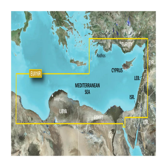 Garmin regular area g3 vision hd -  veu016r - mediterranean southeast