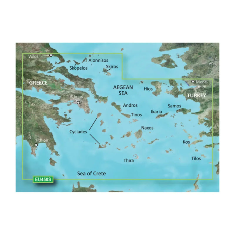 Garmin small area g3 vision hd -  veu450s - athens and cyclades