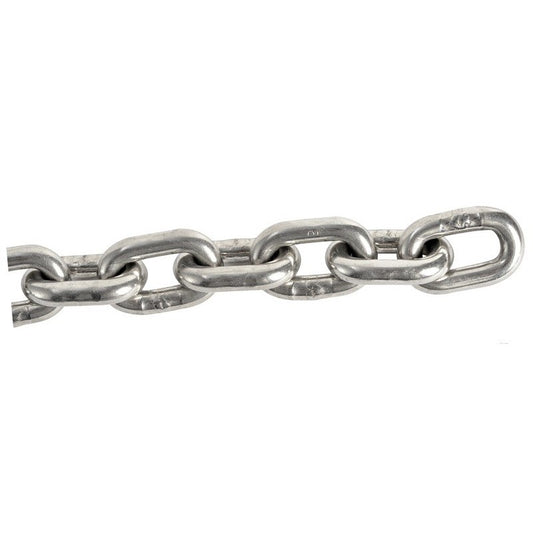 Calibrated stainless steel chain Ø 12 mm x 50 m