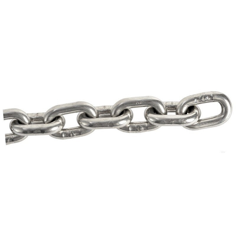 Calibrated stainless steel chain Ø 8 mm x 50 m