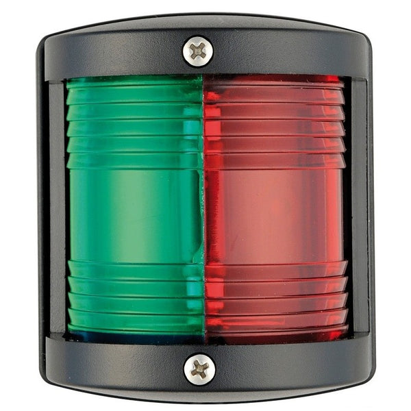 Vertical two-color light up to 12 m in black polycarbonate