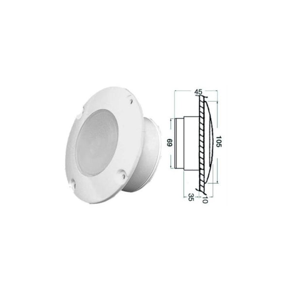 Luce di cortesia led ad incasso 12v