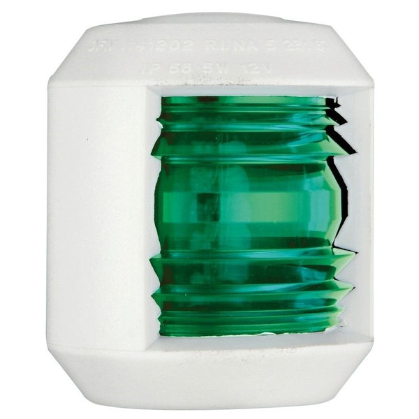 Vertical green street light up to 12 m in white polycarbonate