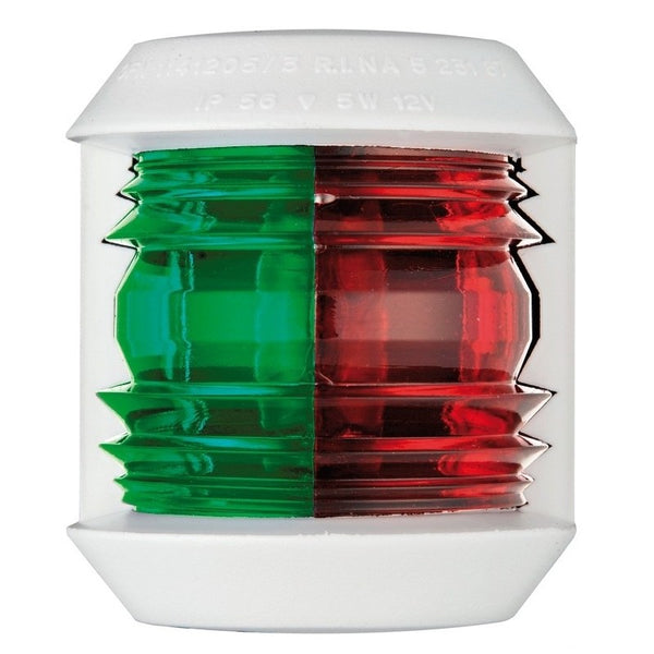 Vertical two-color light up to 12 m in white polycarbonate