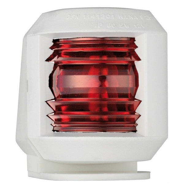 Horizontal red street light up to 12 m in white polycarbonate