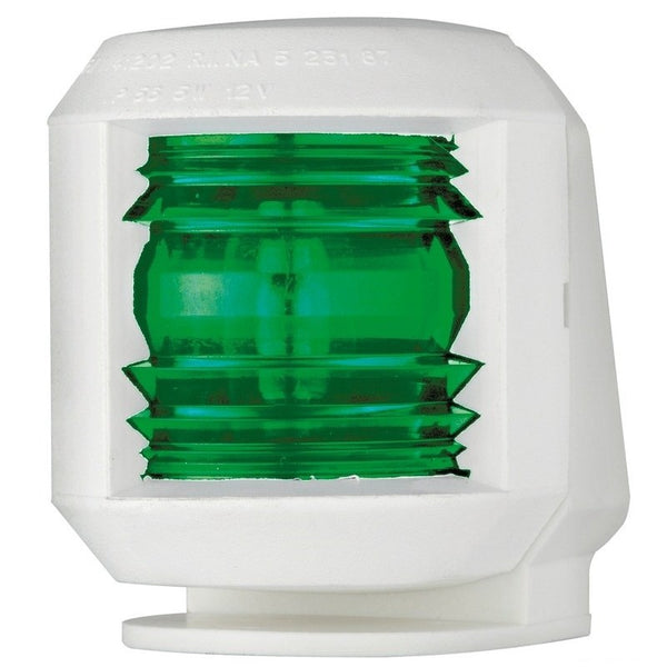 Horizontal green street light up to 12 m in white polycarbonate
