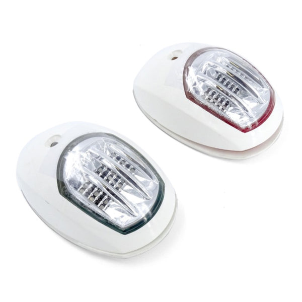 Pair of red/green evolved street lights in white ABS