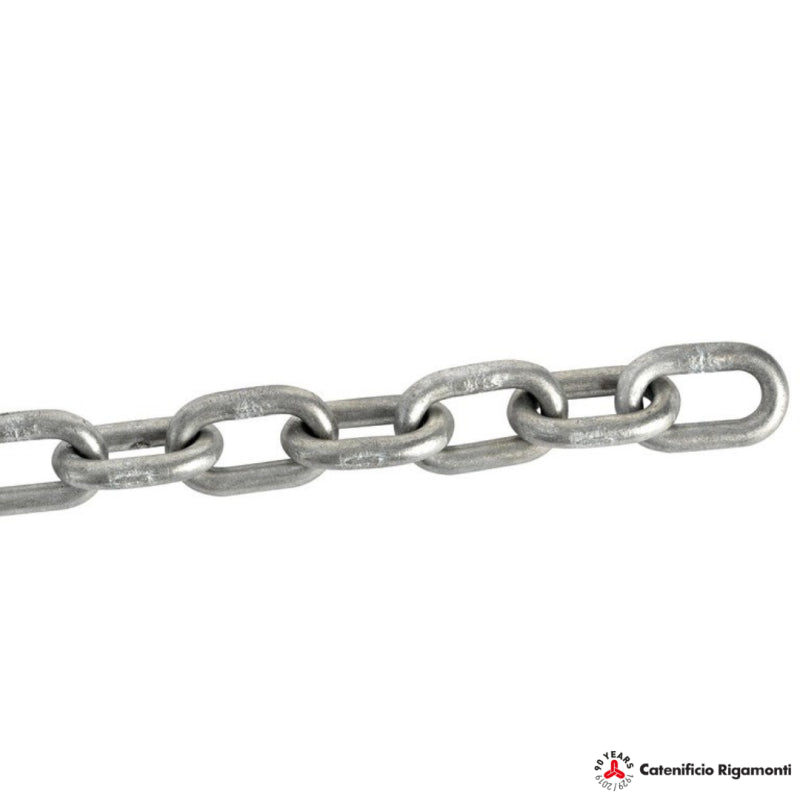 Calibrated galvanized Italian chain Ø 10 mm x 100 m