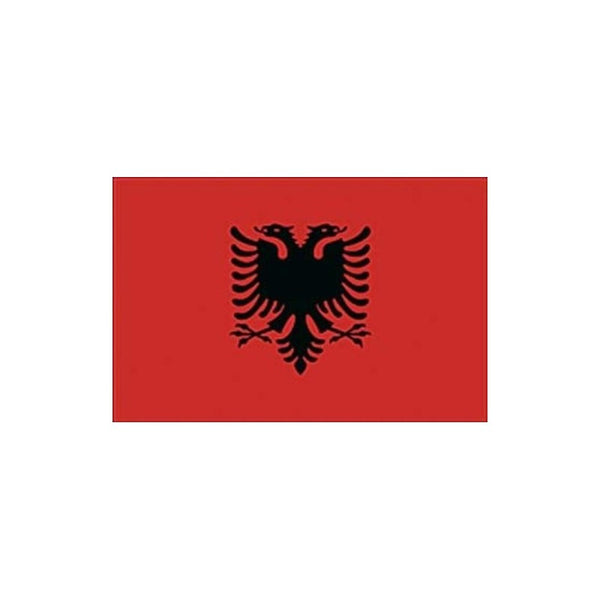 Albania courtesy flag 20 x 30 cm