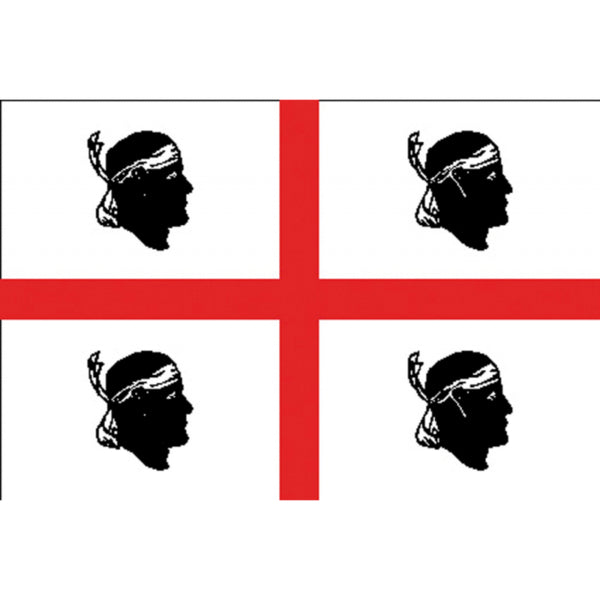 Sardinia courtesy flag 20 x 30 cm