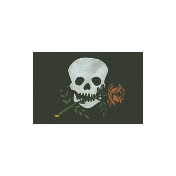 Pink skull courtesy flag 20 x 30 cm