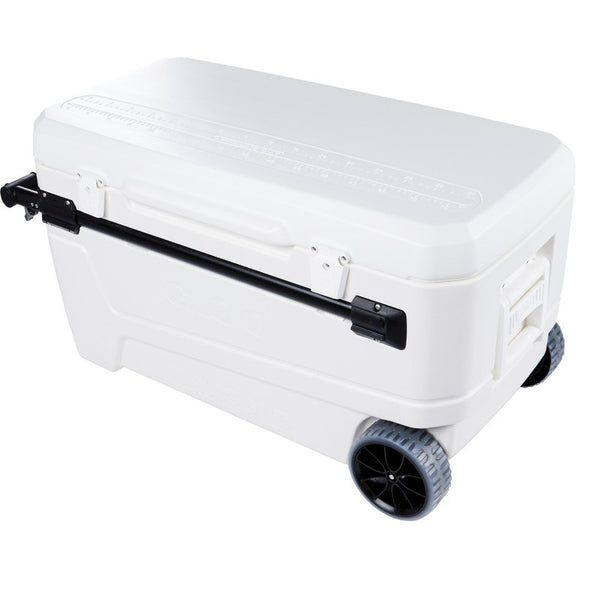 Rigid igloo icebox with wheels: sunset glide 110 - 104 lt