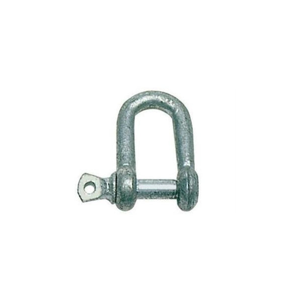 Short galvanized shackle 6 mm