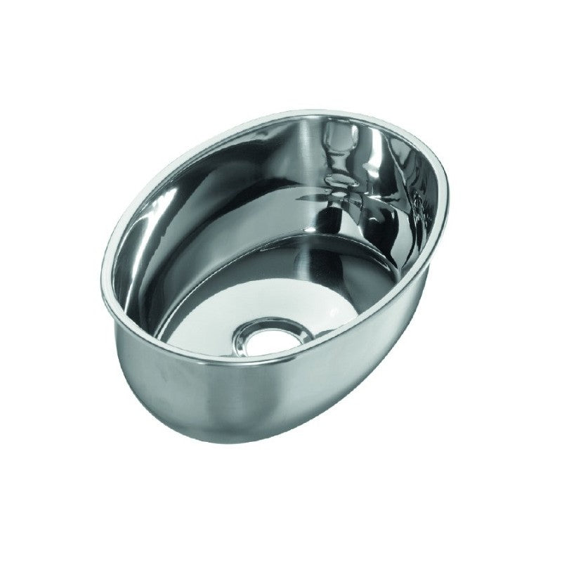 Lavello inox ovale 26.5x38.5x12.4 cm