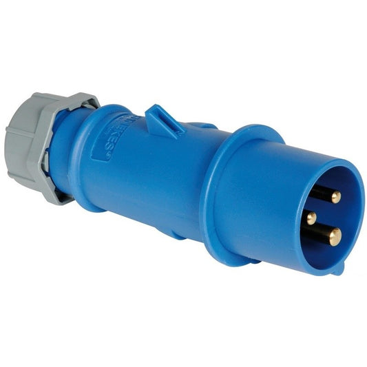 Three-pole male socket 16-30 a