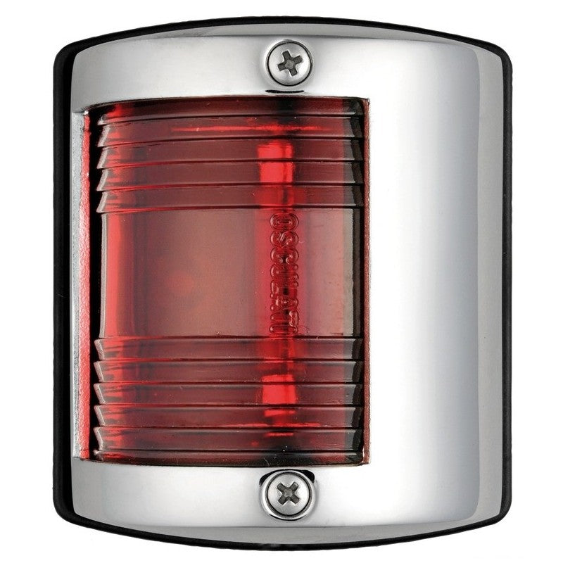 Fanale di via rosso verticale fino 12 m inox