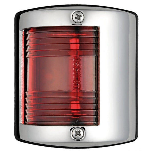 Fanale di via rosso verticale fino 12 m inox