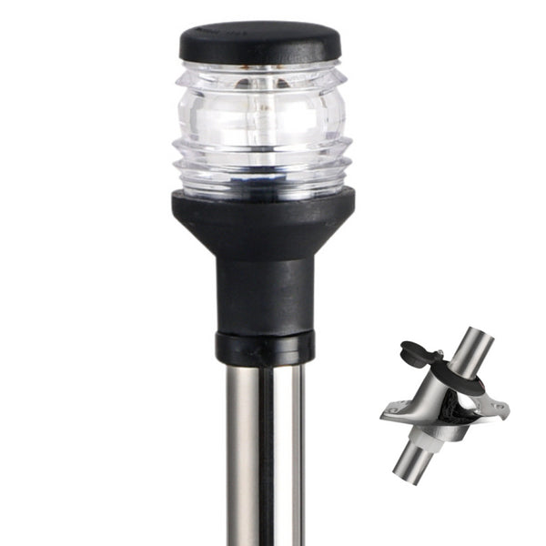 Headlight with variable height rod