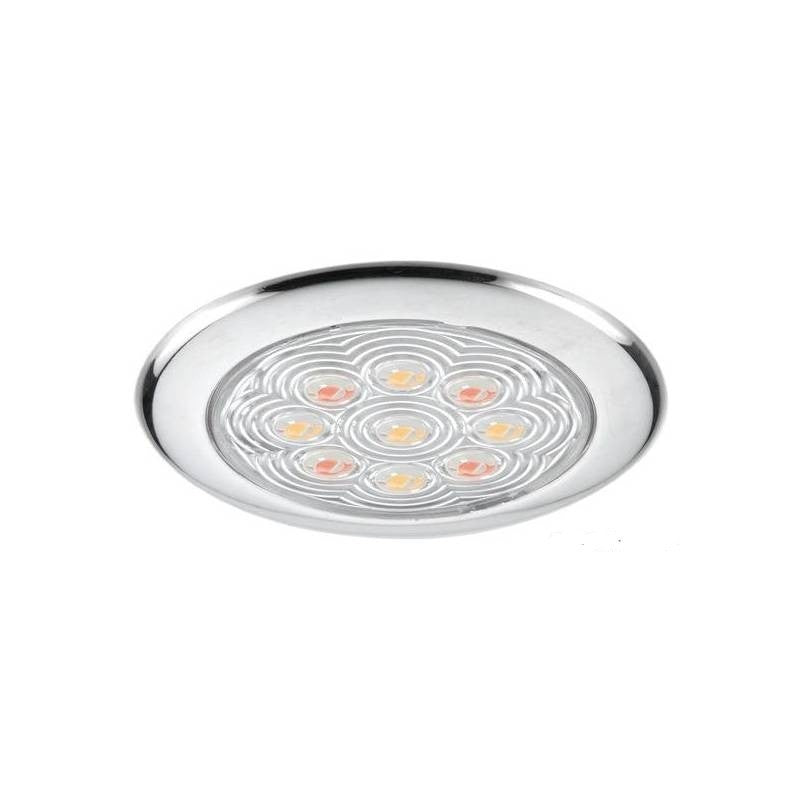 Luce 9 led senza incasso impermeabile 12v