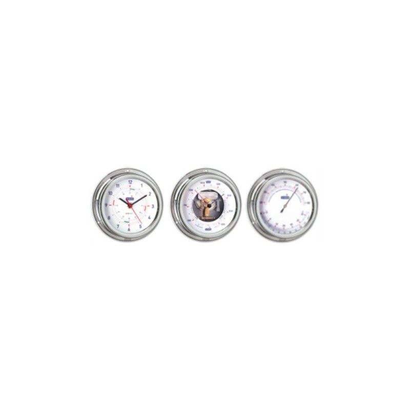 Stainless steel clock 150x110x45 mm