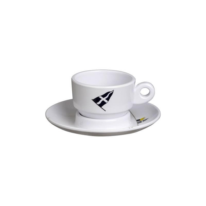 Marine business set 6 tazzine da caffe' con piattino