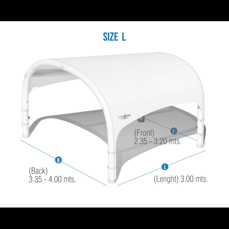 Bimini tendalino bianco tg. l