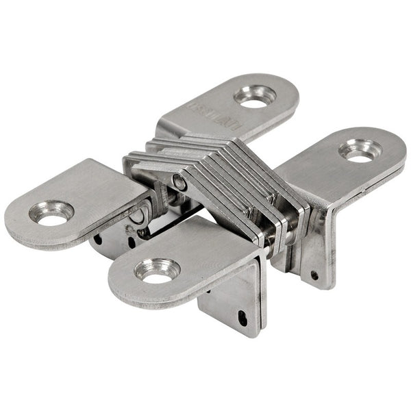 Concealed hinge 69 mm (pack of 2) in stainless steel
