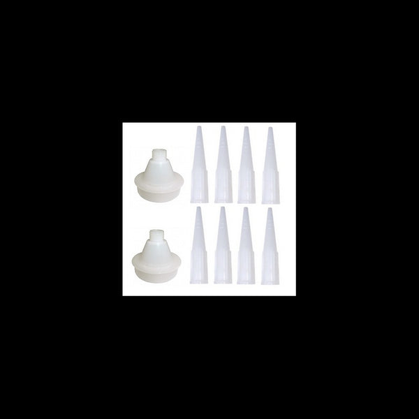 Pack of nozzles and adapters